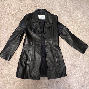 RARE Michael Hoban North Beach Leather Short Coat size 4